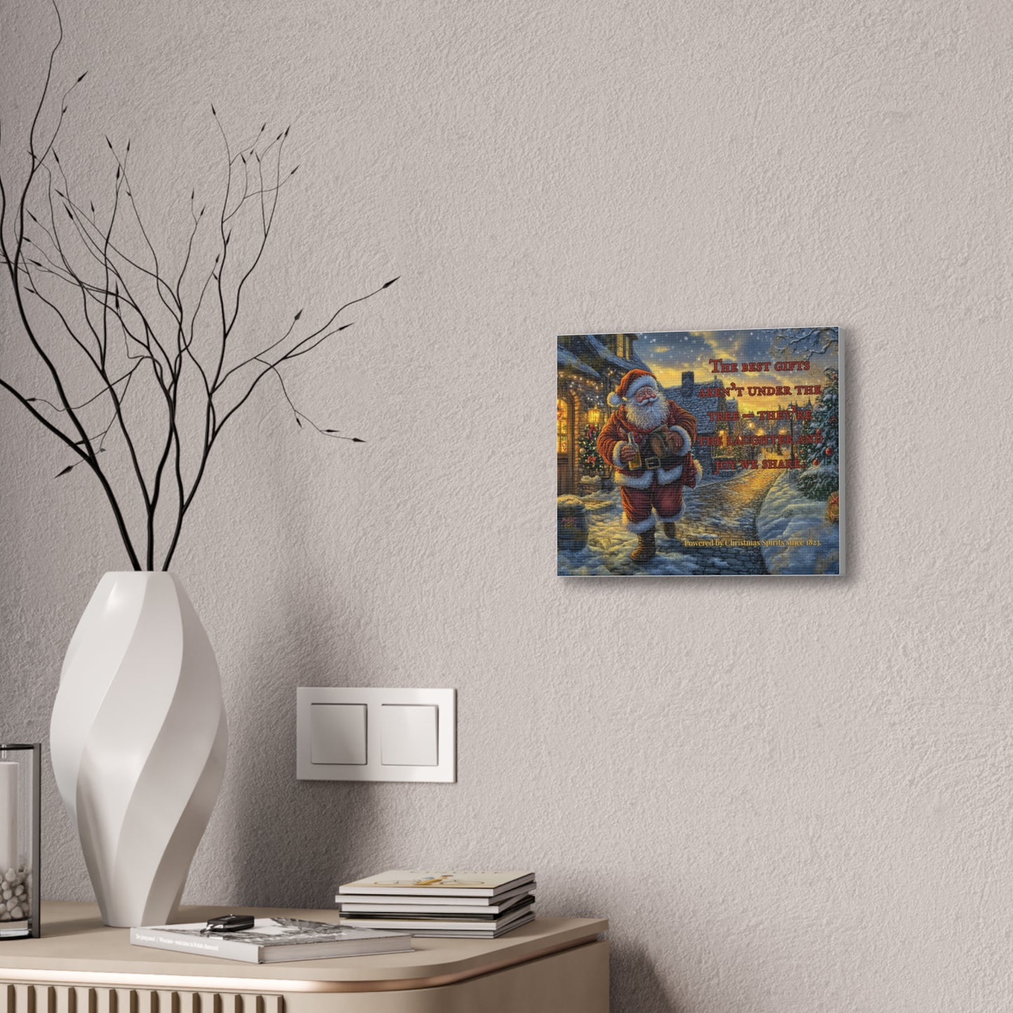 Santa Canvas Wall Art - Best Gifts Aren't Under Tree Christmas Decor
