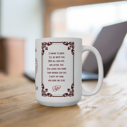 Skeleton Love Ceramic Mug - True Love Never Dies 11oz/15oz Gift
