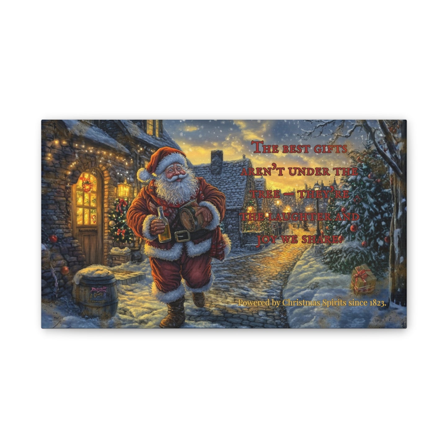Santa Canvas Wall Art - Best Gifts Aren't Under Tree Christmas Decor