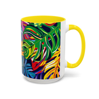 Hawaiian Palm Tree Mug - Tropical Coffee Cup 11oz/15oz