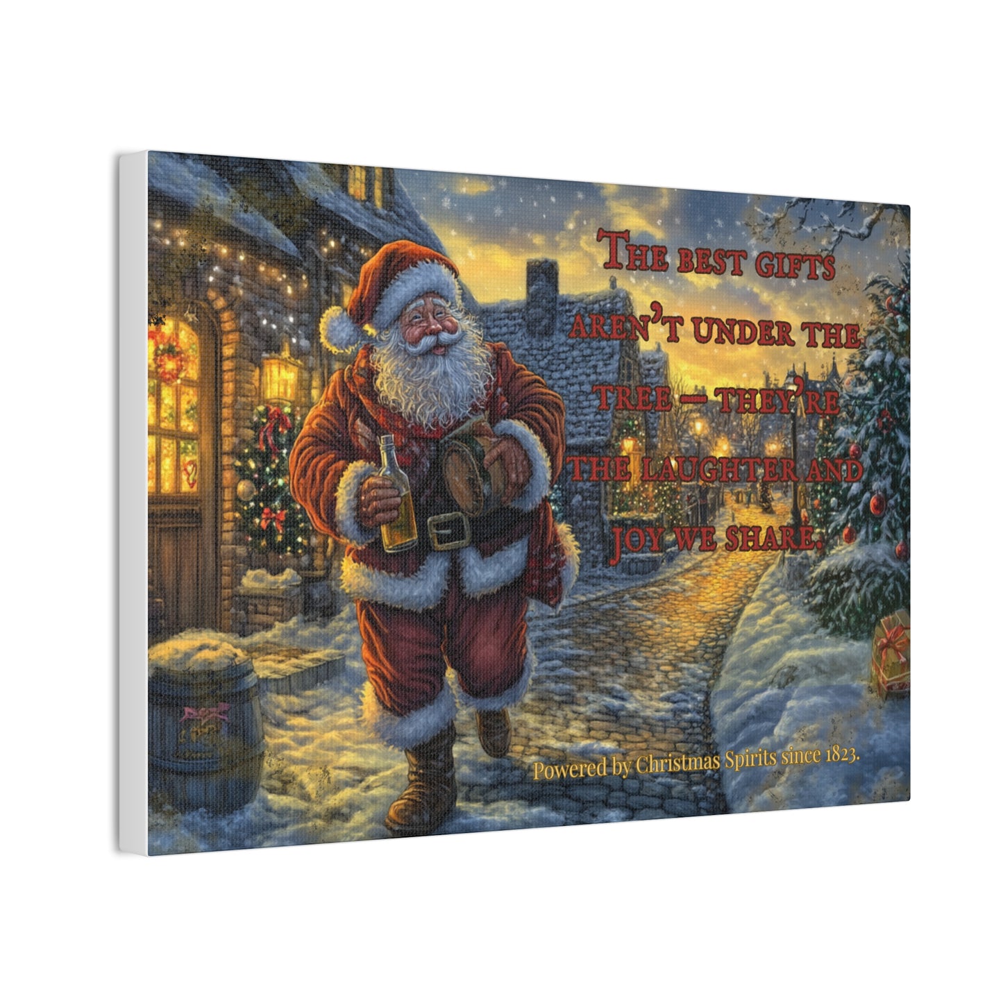 Santa Canvas Wall Art - Best Gifts Aren't Under Tree Christmas Decor