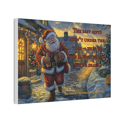 Santa Canvas Wall Art - Best Gifts Aren't Under Tree Christmas Decor