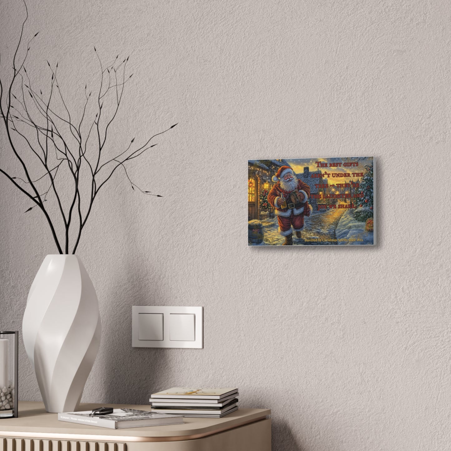Santa Canvas Wall Art - Best Gifts Aren't Under Tree Christmas Decor