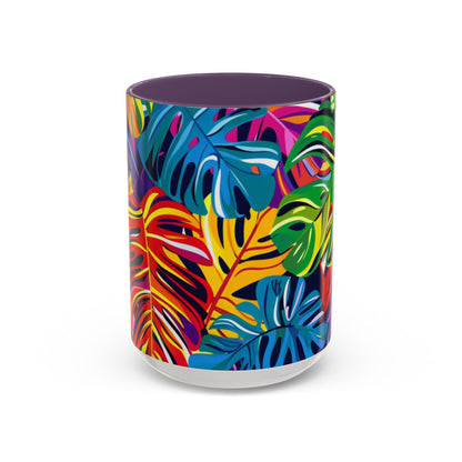 Hawaiian Palm Tree Mug - Tropical Coffee Cup 11oz/15oz
