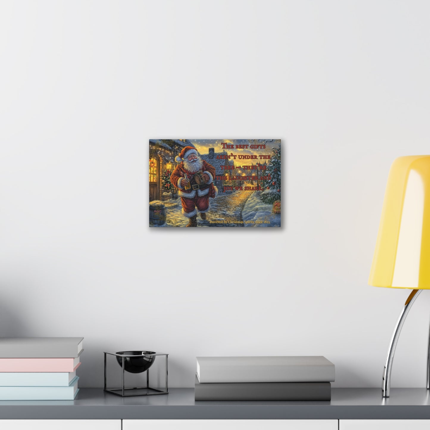 Santa Canvas Wall Art - Best Gifts Aren't Under Tree Christmas Decor