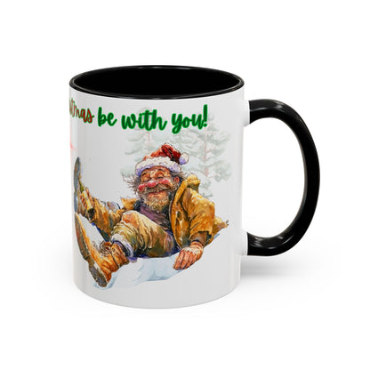 Accent Mug with Stylish Design - 11oz/15oz Coffee and Tea Cup, Christmas Humor Cup, Funny Christmas Gift,