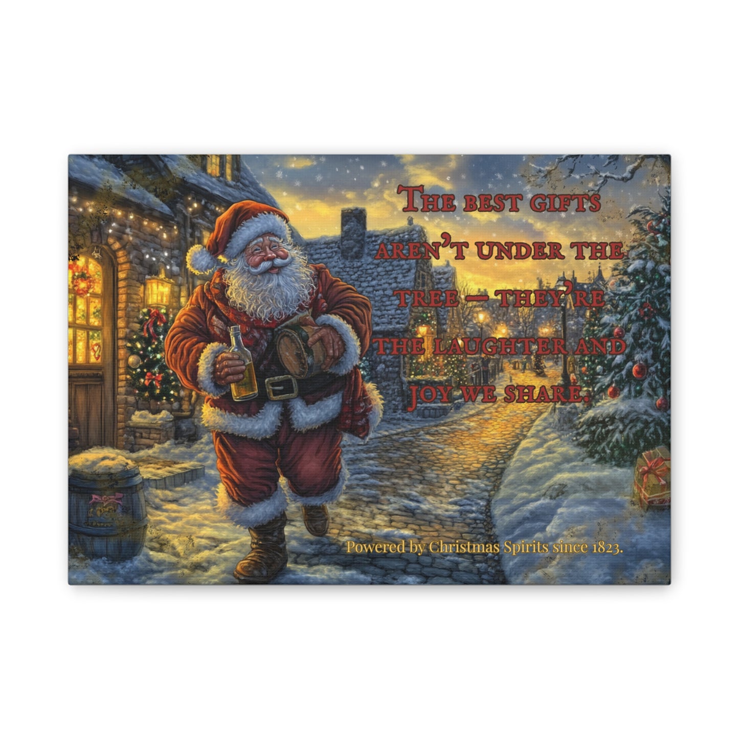 Santa Canvas Wall Art - Best Gifts Aren't Under Tree Christmas Decor