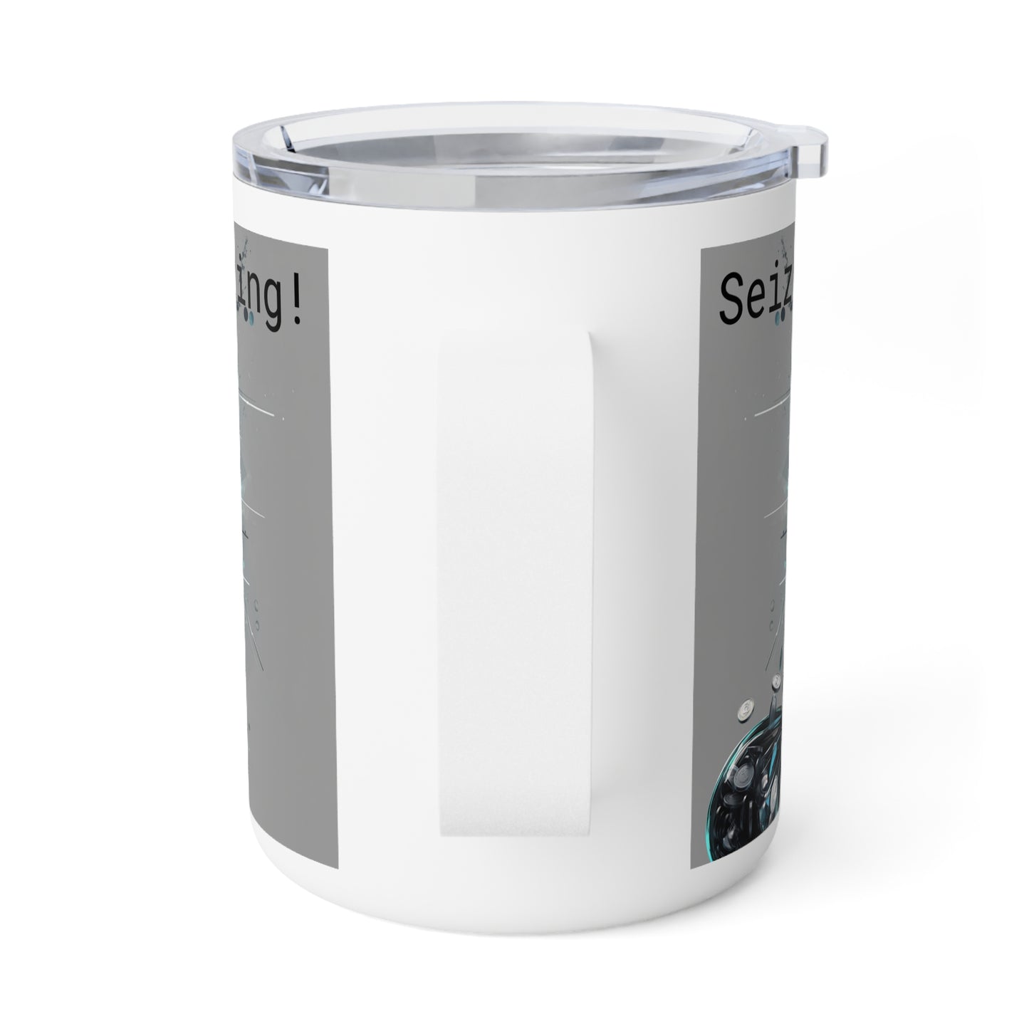 10oz Insulated Coffee Mug - Stainless Steel Travel Tumbler