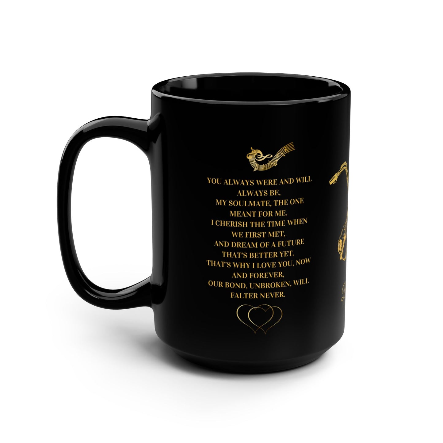 Luxury Music Lover Mug - Soulmates Design Perfect Gift for Her Perfect gift for Him