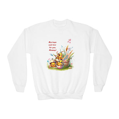 Funny Emotional Messages Youth Crewneck Sweatshirt - Perfect Gift for Mother's Day