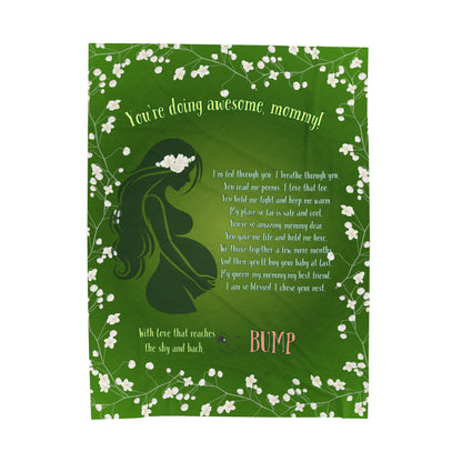 Mother's Day Plush Blanket - Warm Touching Message Gift for Mom