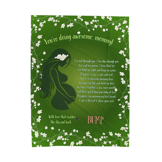 Plush Blanket  Warm and Touching Message  Mother's Day Gift