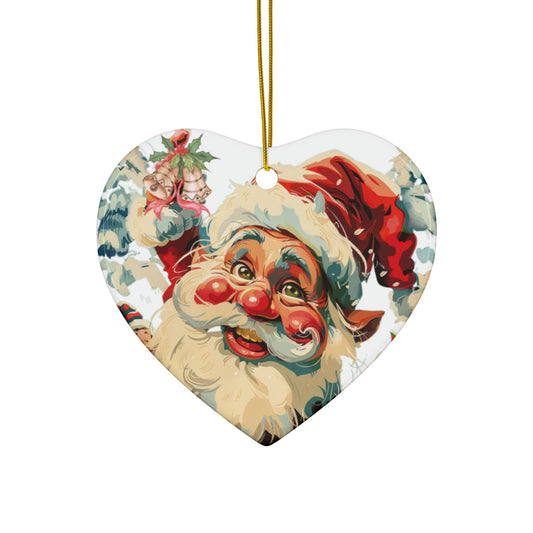 Ornaments Santa's Figure Ceramic Ornaments
