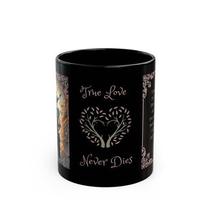 Skeleton Love Black Mug - True Love Never Dies 11oz/15oz Gift