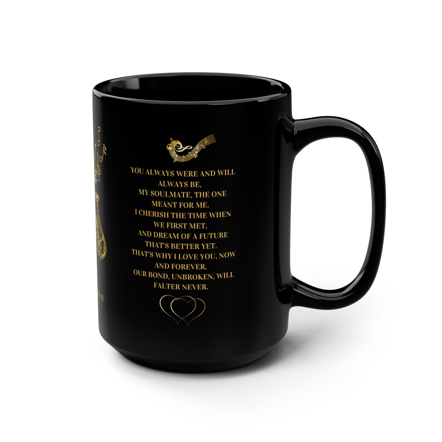 Luxury Music Lover Mug - Soulmates Design Perfect Gift for Her Perfect gift for Him