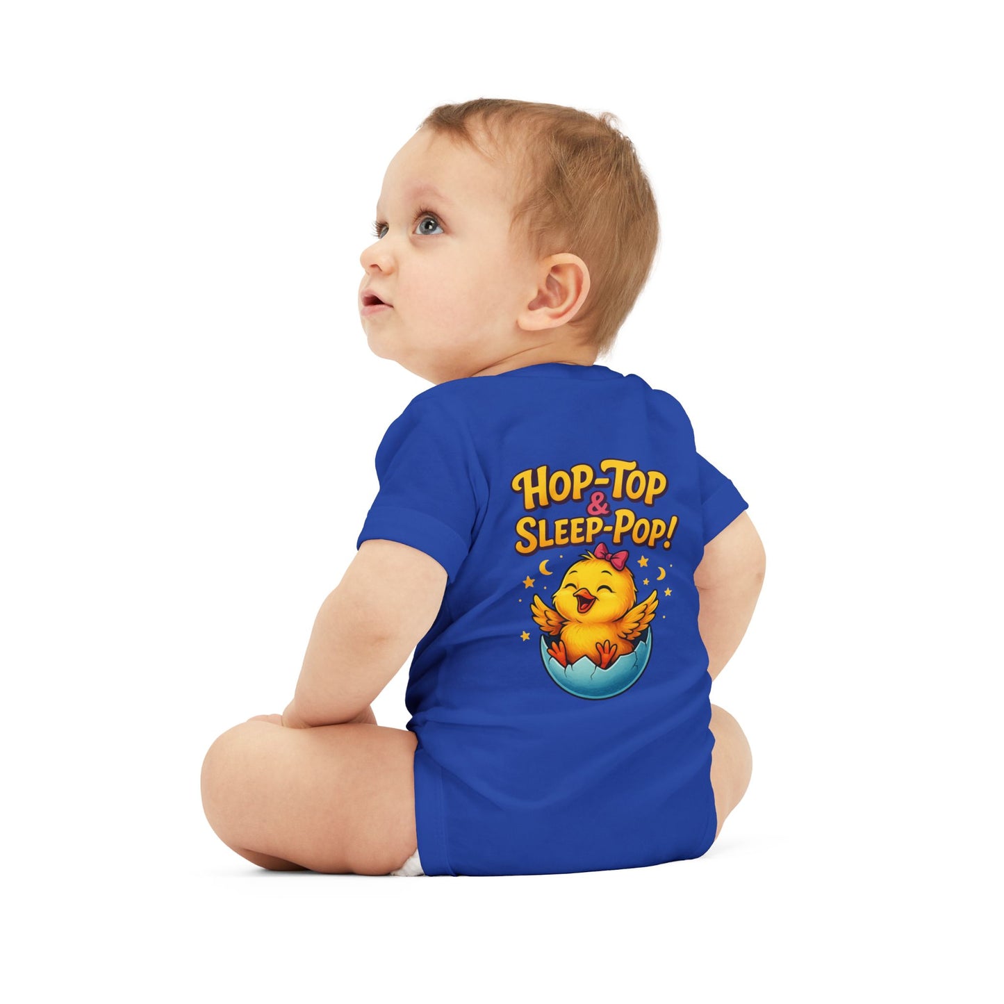 Infant One-Piece — 'Hop Top & Sleep Pop' Funny Baby Bodysuit
