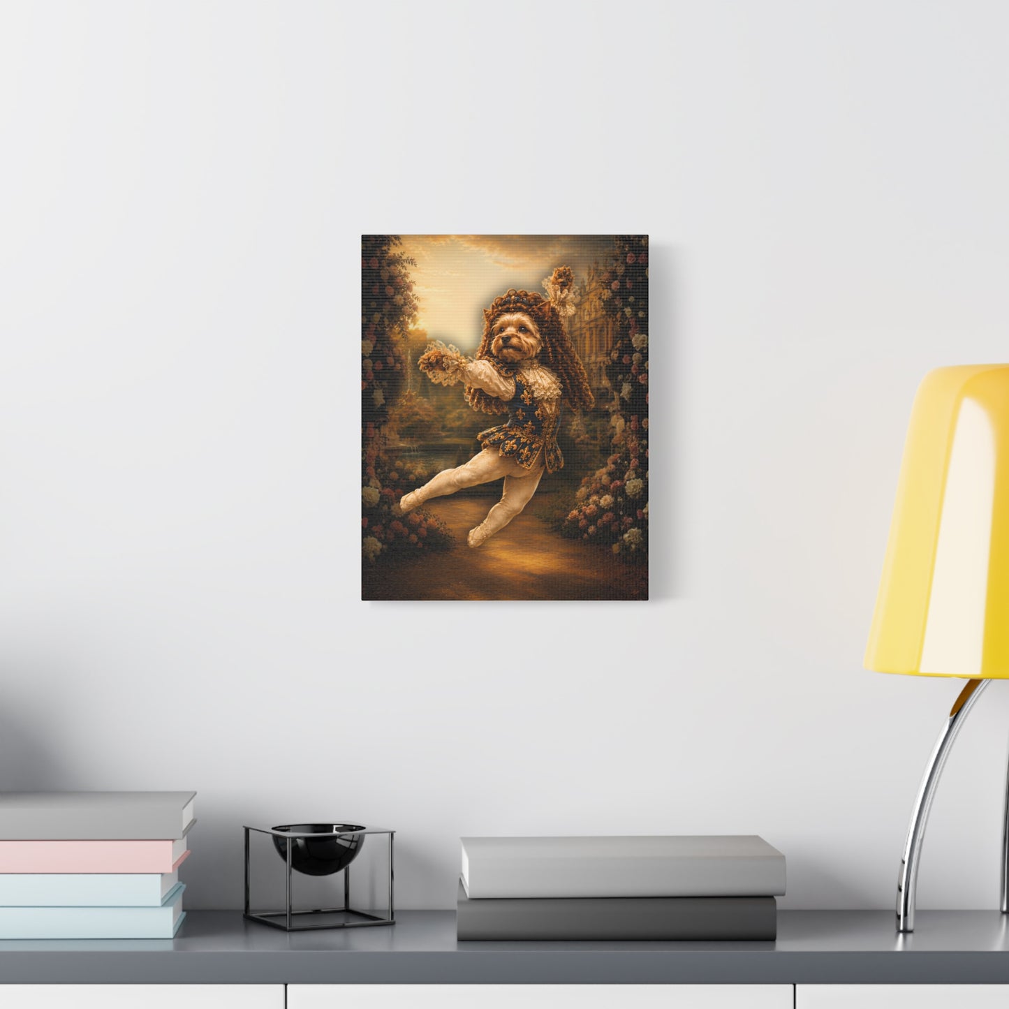 Antonio the Yorkie — Royal Ballerino | Stretched Canvas Print