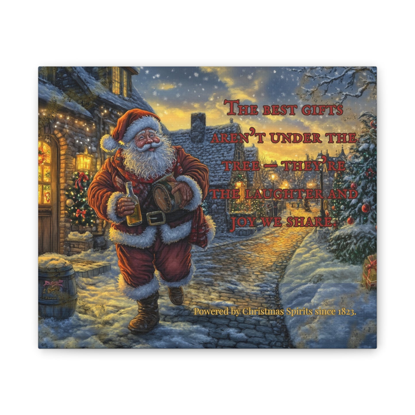 Santa Canvas Wall Art - Best Gifts Aren't Under Tree Christmas Decor