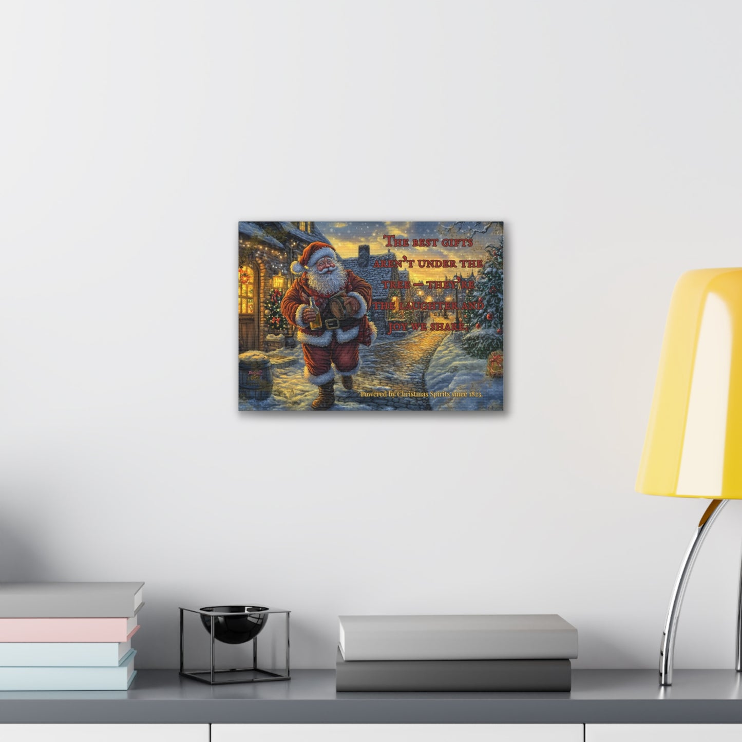 Santa Canvas Wall Art - Best Gifts Aren't Under Tree Christmas Decor