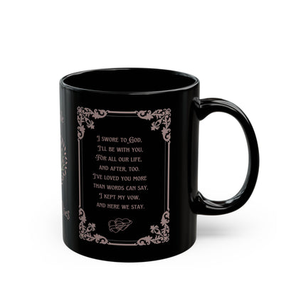 Skeleton Love Black Mug - True Love Never Dies 11oz/15oz Gift