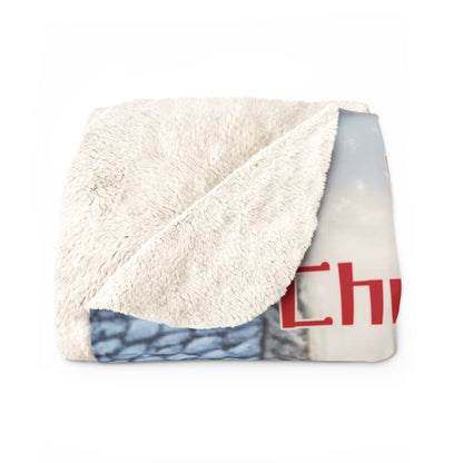 Sherpa Fleece Blanket - Spirit of Christmas or Spirits of Christmas Funny Holiday Throw Funny gift for Grandfather  Funny Gift For Father or Friends