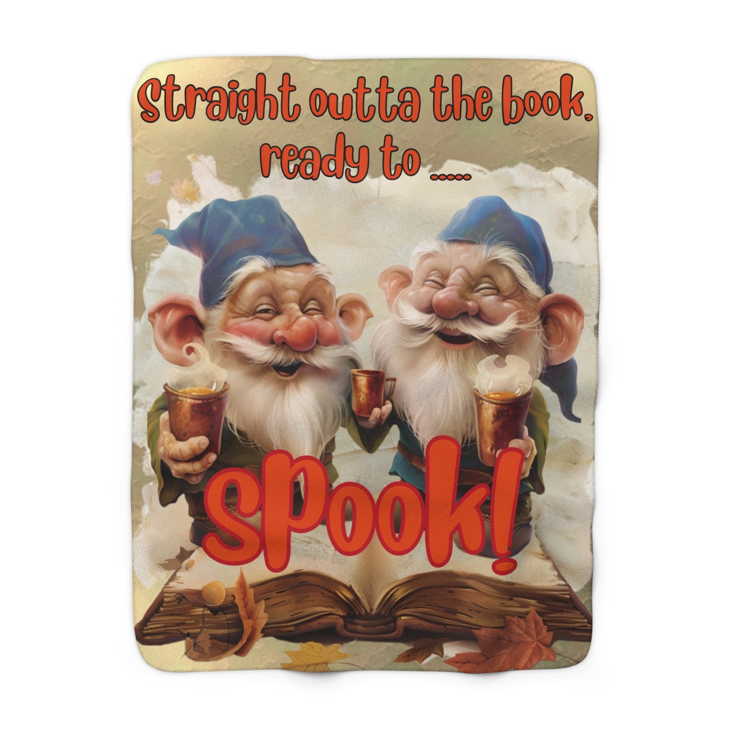 Straight Outta The book Ready To Spook - Sherpa Fleece Blanket