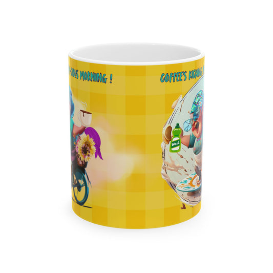 Funny Crazy Granny's Whimsical World Ceramic Mug (11oz, 15oz)