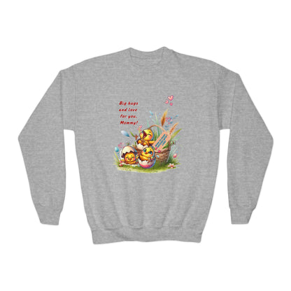 Funny Emotional Messages Youth Crewneck Sweatshirt - Perfect Gift for Mother's Day