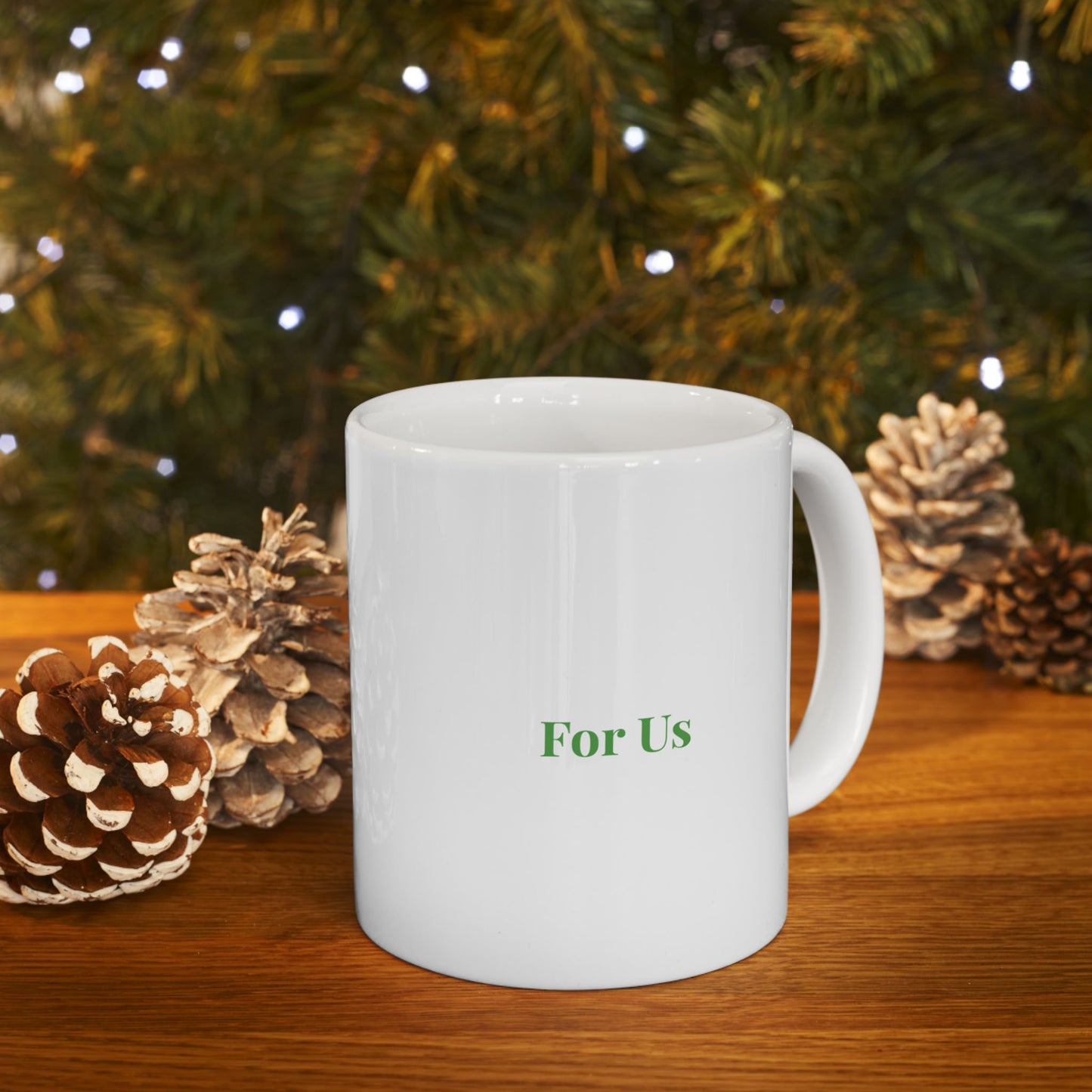 Ceramic Mug - Floral Hibiscus Tea Coffee Cup with Positive Quote (11oz, 15oz)