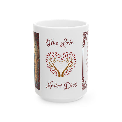 Skeleton Love Ceramic Mug - True Love Never Dies 11oz/15oz Gift