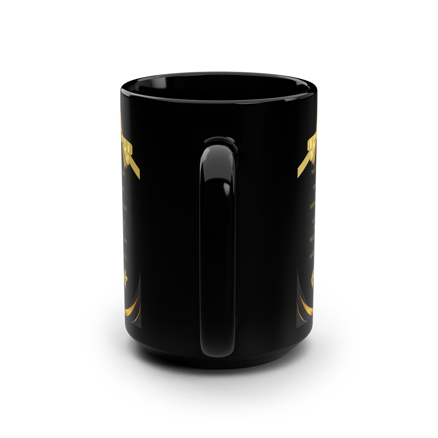 Luxury Mug - Personalized Love Poem - Black, 15oz