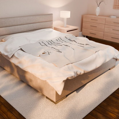 My Precious Little Miracle Velveteen Plush Blanket — Personalized Grandmother Love Baby Keepsake
