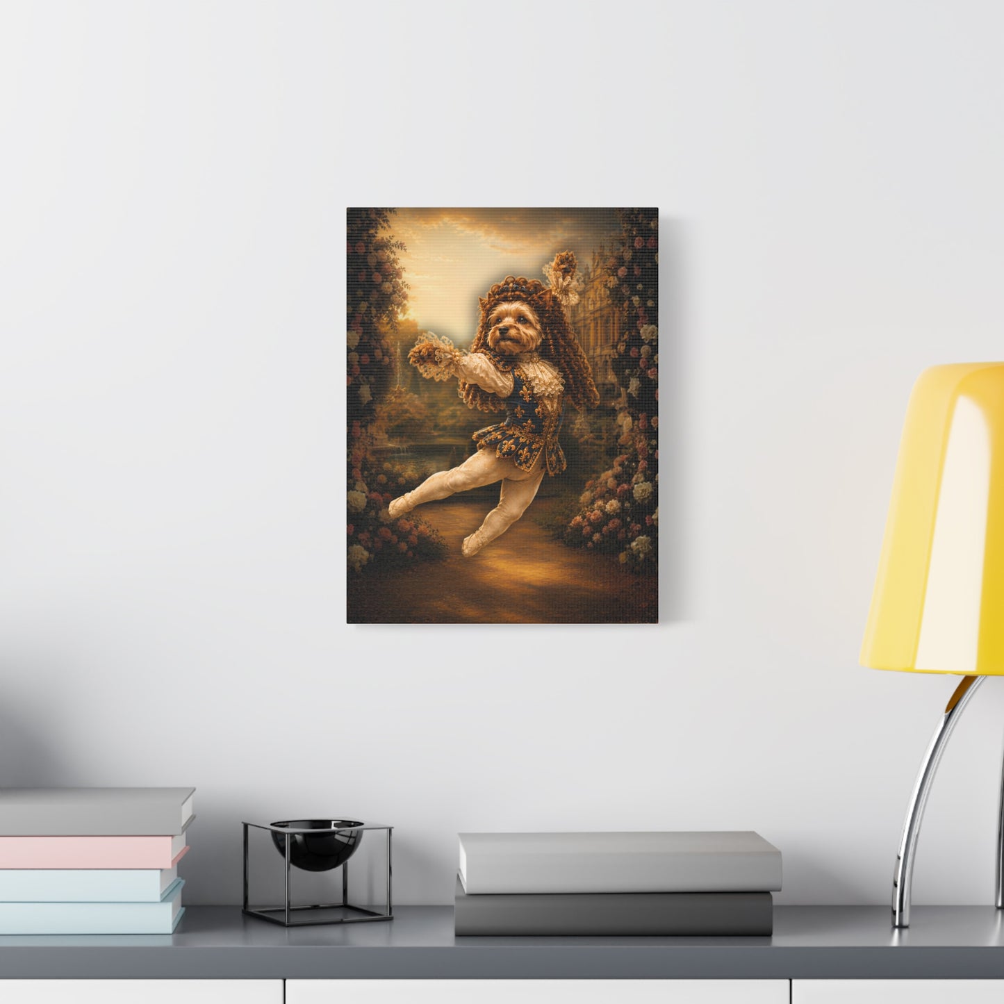 Antonio the Yorkie — Royal Ballerino | Stretched Canvas Print