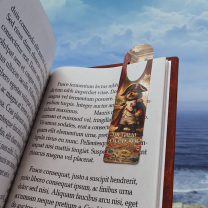 Yorkie Emperor Aluminum Bookmark — Em-paw-rer Whimsical Antonio the Yorkie