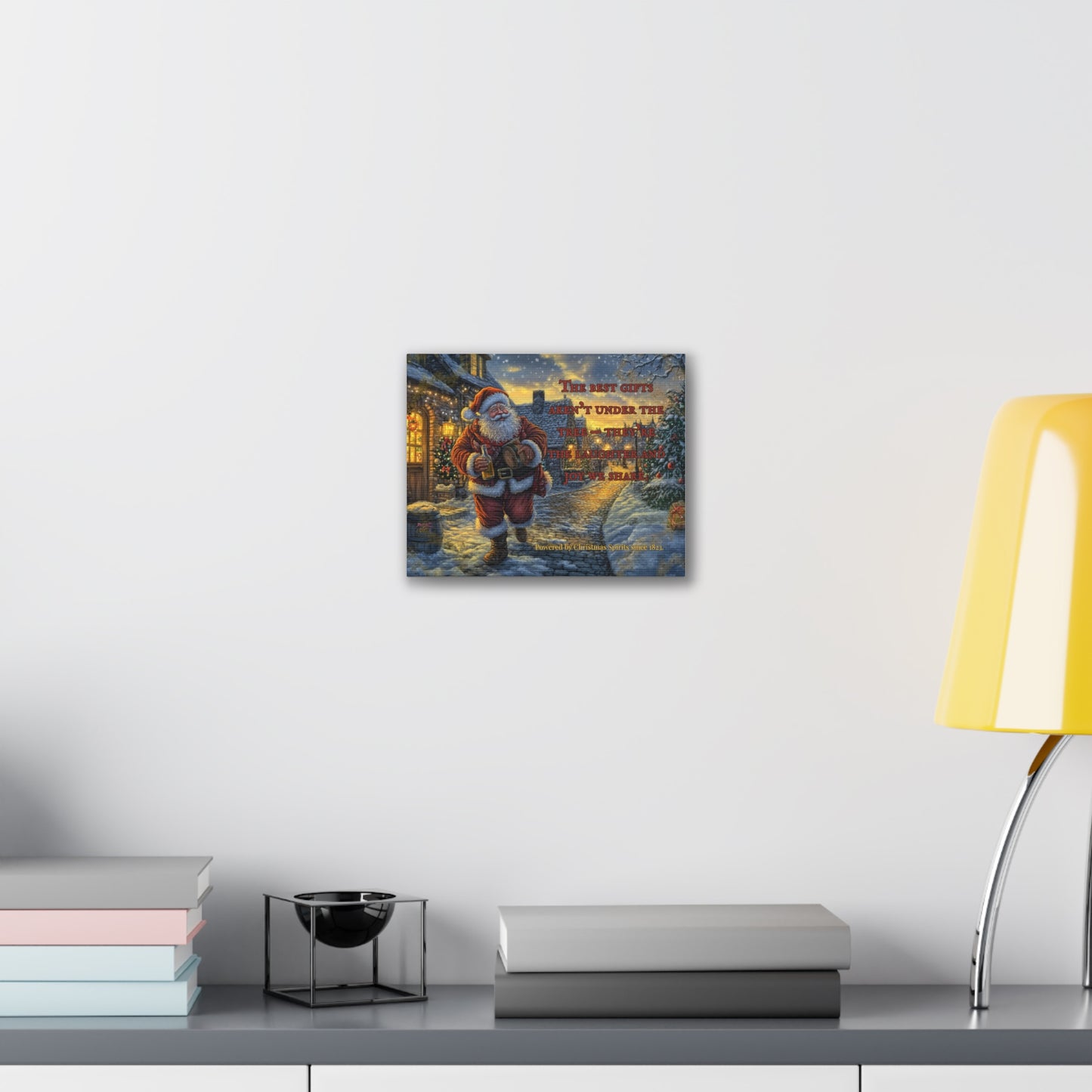 Santa Canvas Wall Art - Best Gifts Aren't Under Tree Christmas Decor