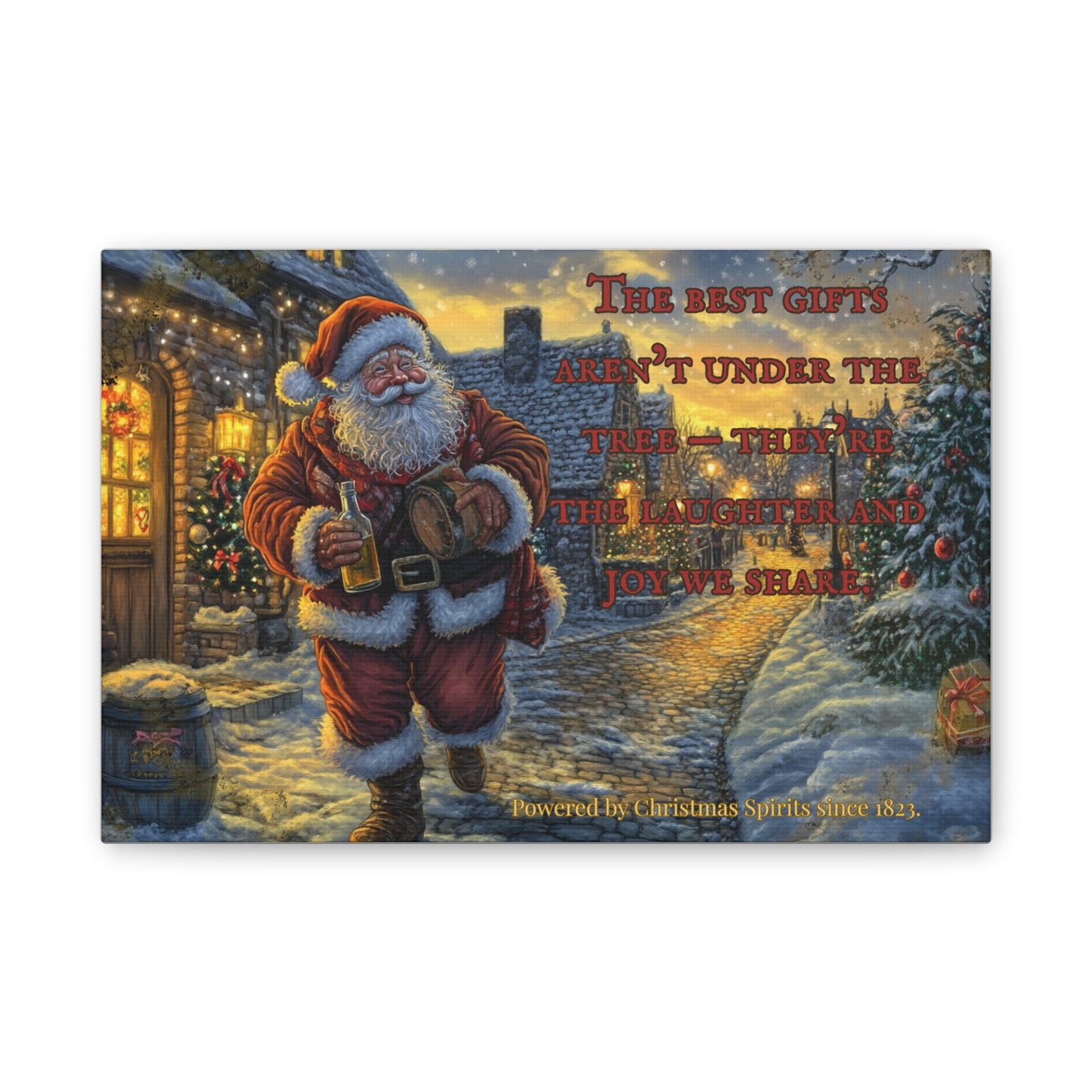 Santa Canvas Wall Art - Best Gifts Aren't Under Tree Christmas Decor