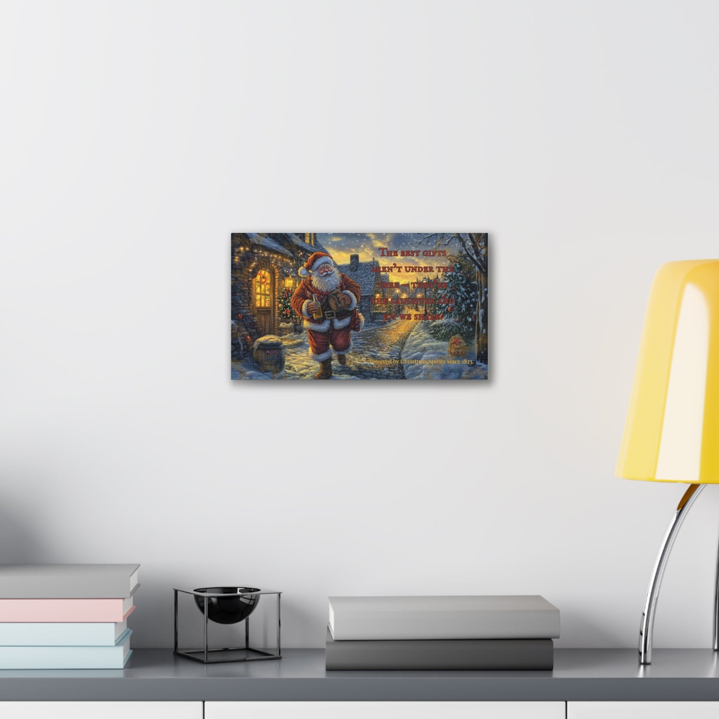 Santa Canvas Wall Art - Best Gifts Aren't Under Tree Christmas Decor