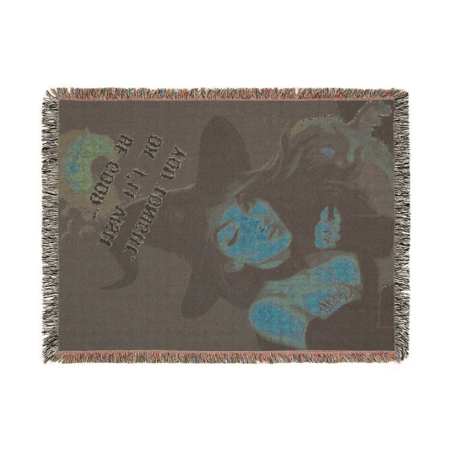 Cosmic Woven Blanket - Cozy Throw for Stargazers, Moon Lovers, Home Decor, Gift for Astrology Enthusiasts, Unique Wall Art