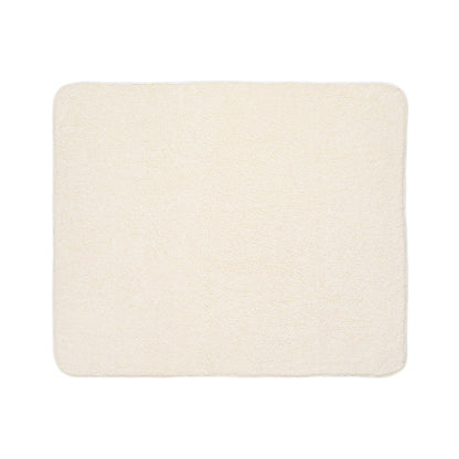 Sherpa Christmas Cheer Blanket Beige/Grey - Cozy Holiday Gift