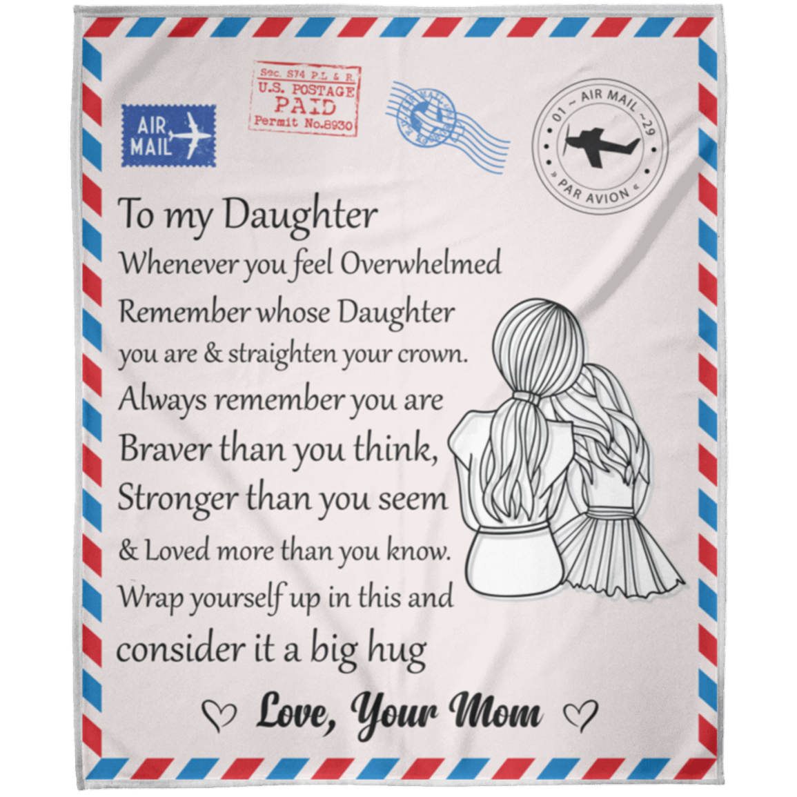 To My Daughter | FLM Arctic Fleece Blanket 50x60