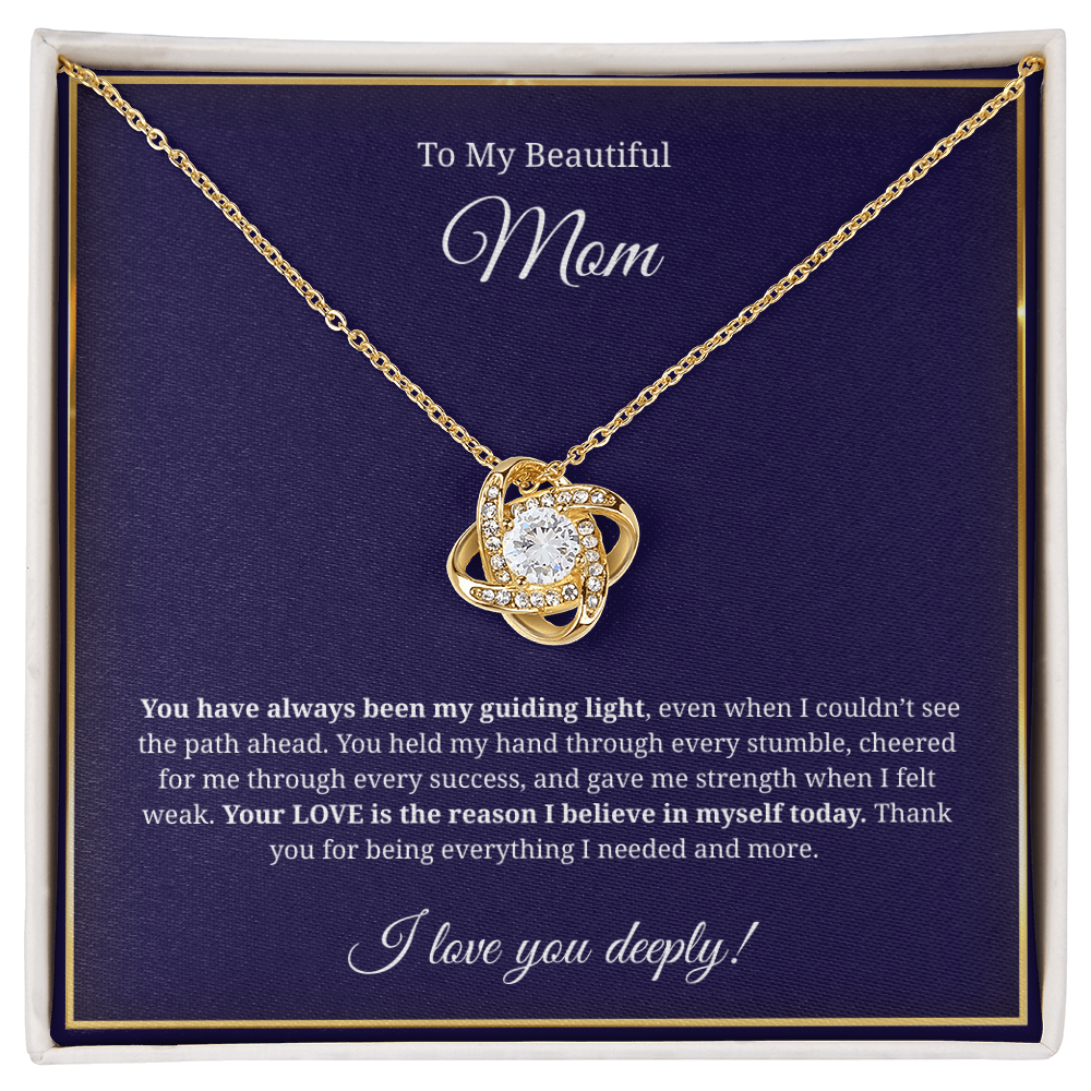 Unbreakable bond Love Knot Necklace – gift for Mother's Day or birthday
