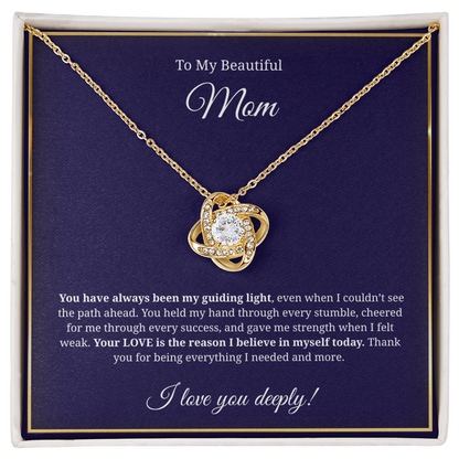 Unbreakable bond Love Knot Necklace – gift for Mother's Day or birthday