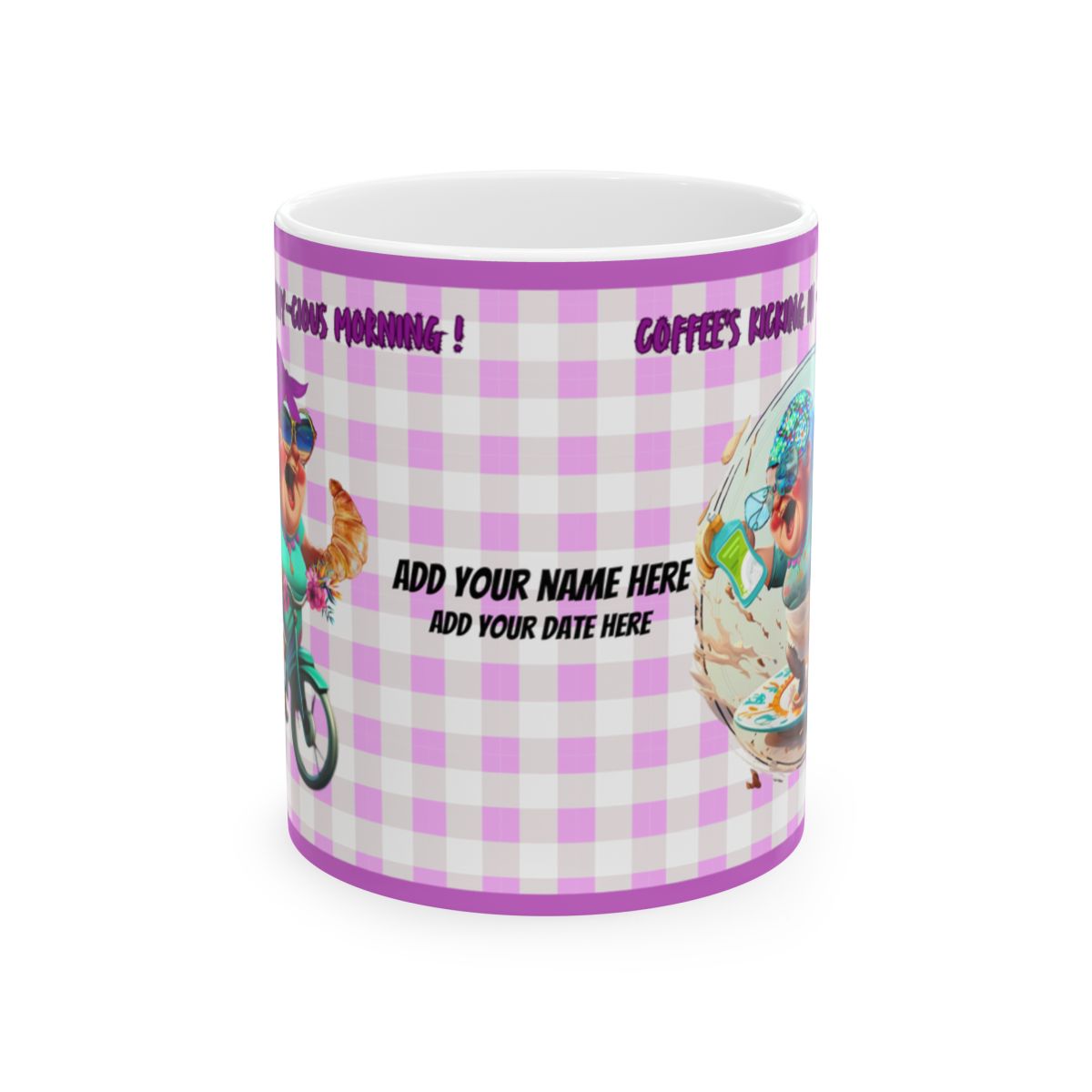 Ceramic Mug Crazy Granny Funny Design 11oz 15oz Happy Crazy-Granny-cious Coffee Kitchen Cleaningc Mug, (11oz, 15oz)