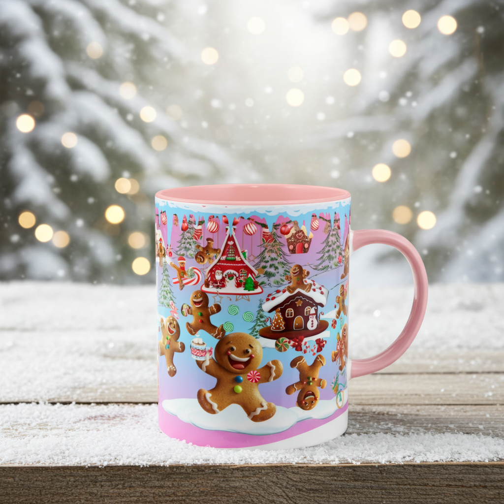 Coffee Mug - Gingerbreads Village Funny Design, 11oz & 15oz Funny Mug