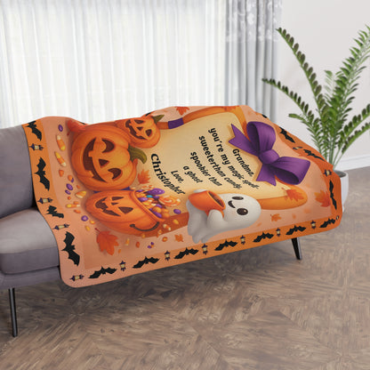 My Grandma is Magic — Personalized Halloween Sherpa Blanket